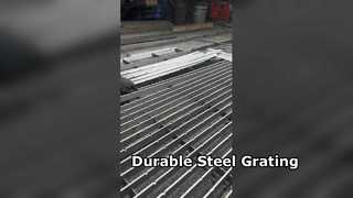 Walkway Flooring Drain Wire Mesh Metal Stair Tread Stainless Steel Grating