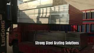 Professional Custom Road and Brid Industrial Steel Floor Grating Hot DIP Galvanized Steel Grating 
