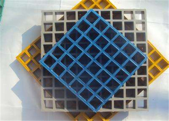 High Strength Chemical Resistant FRP Grating with Colorful Surface for Industrial Flooring