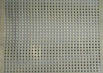 China Square Hole Perforated Stainless Steel Plate , Length 1m Perforated Mesh Sheet supplier
