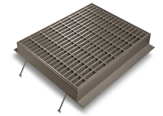 China Silver Channel Drain Grate Cover , Low Carbon Galvanised Drainage Grates supplier
