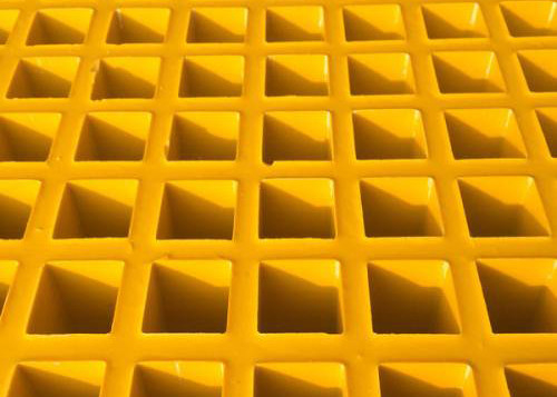 China High Strength Fiberglass Walkway Grating , Grey Concave Surface FRP Molded Grating supplier