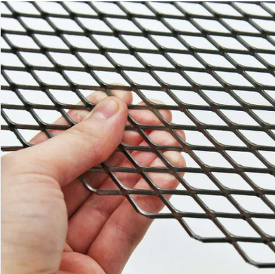 Expanded Metal Mesh Raised Aluminium