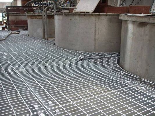 Galvanized Anti-Slip Steel Grating Industrial Platform with Customizable Sizes