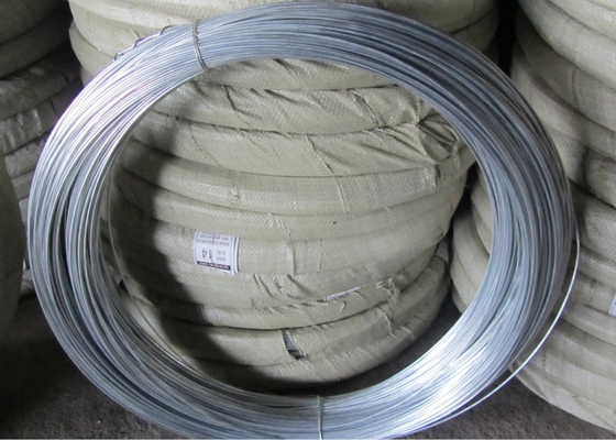 Q195 Galvanised Iron Wire , Silver Mesh Weaving Galvanized Binding Wire