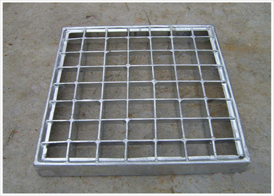 25 * 5 / 32 * 5 Pressure Locked Steel Grating Walkway 24 - 200mm Cross Bar Pitch supplier