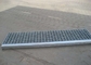 ASTM Q235 SS304 Metal Stair Treads , 25 X 3 Stainless Steel Stair Tread supplier
