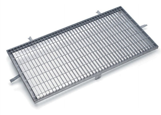 Sidewalks Steel Grating Drain Cover Rectangle / Square Mesh High Bearing supplier