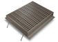 Silver Channel Drain Grate Cover , Low Carbon Galvanised Drainage Grates supplier