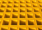 High Strength Fiberglass Walkway Grating , Grey Concave Surface FRP Molded Grating supplier