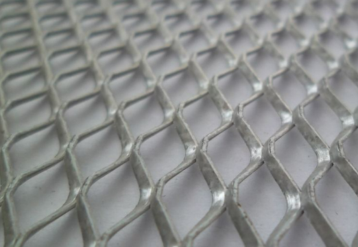 Expanded Metal Mesh Raised Aluminium