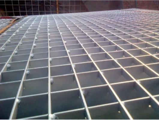 Heavy Duty Galvanized Steel Welded Serrated Anti-slip Trench Cover Floor Bar Grating