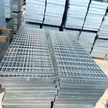 Hot-DIP Galvanized Steel Grating Lattice Platform Stair Treads