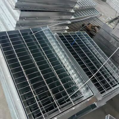 Heavy Duty Galvanized Steel Grating with Durable Rebar for Driveways and Sewers