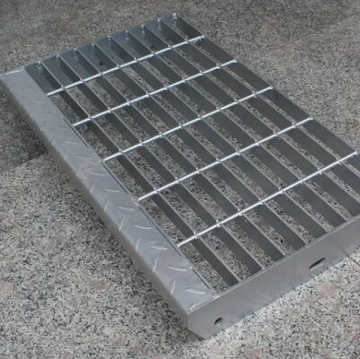 Hot-Dip Galvanized Steel Grating with Square Grid and Q235 Material for Stair Treads