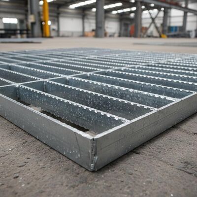 Heavy Duty Galvanized Steel Serrated Anti-slip Steel Bar Grating for Floor and Trench Cover