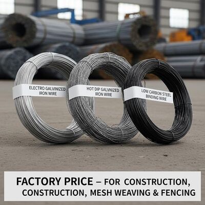Hot DIP Galvanized Iron Wire with 50-150μm Zinc Coating for Construction and Fencing Made from Low Carbon Steel