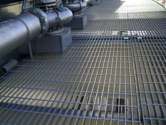 Hot-Dip Galvanized Anti-Slip Steel Grating with Customizable Sizes for Metal Bar Grating Platforms