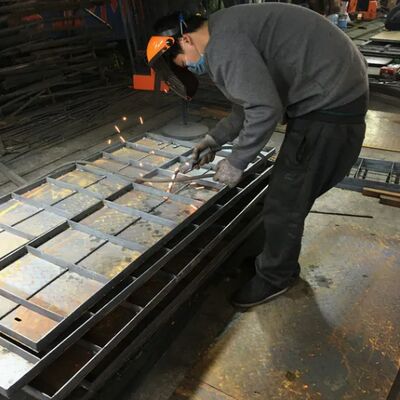 Galvanized Steel Bar Grating with Welded Cross Bars for Industrial Platform Flooring