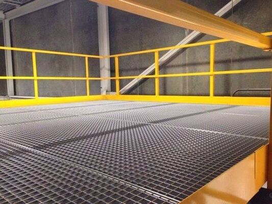 Galvanized Anti-Slip Steel Grating Industrial Platform with Customizable Sizes