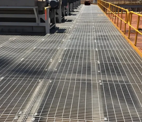10"X24"X1.25" Heavy Duty Slip Resistant Steel Bar Grating for Industrial Flooring