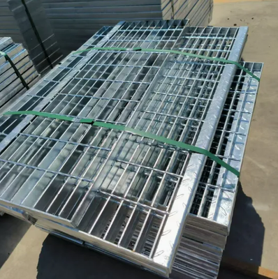 Hot-DIP Galvanized Slip-Resistant Steel Grating with Customizable Sizes for Outdoor Stair Treads and Walkways