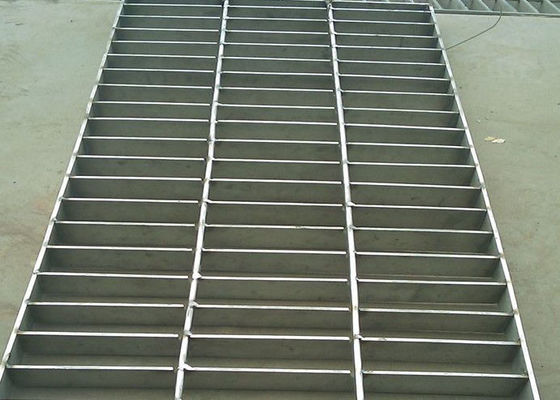 Stainless Steel Heavy Duty Steel Grating , Round Bar 25 X 5 SS Floor Grating