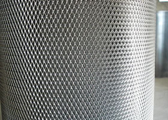 1mm Thick Expanded Metal Grating , 2.5mm - 50mm SWM Expanded Sheet Metal Mesh