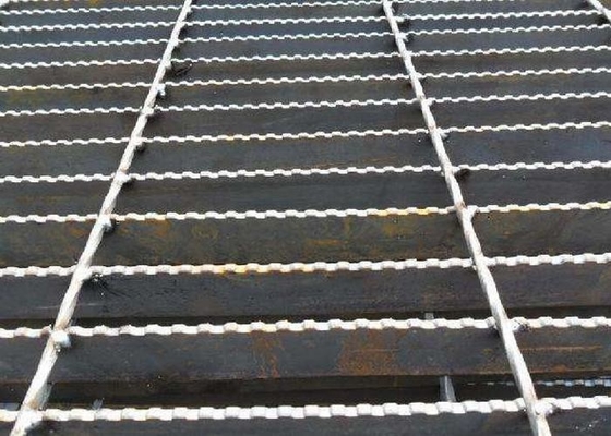 Q235 Carbon Steel Bar Grating , Galvanised Steel Grating Flooring ISO9001 Approval