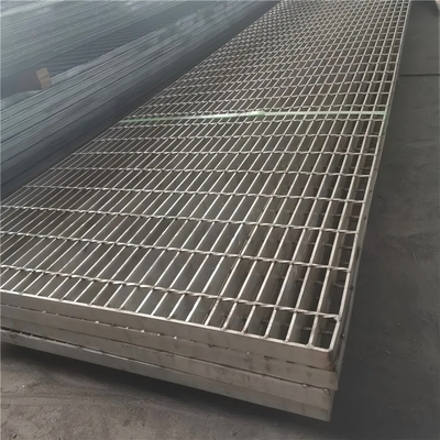 Steel Plate Floor Grating Non-Slip Stair Tread Grid/Drainage Ditch Cover Plate Heavy Duty Grating Trench Drain Cover/